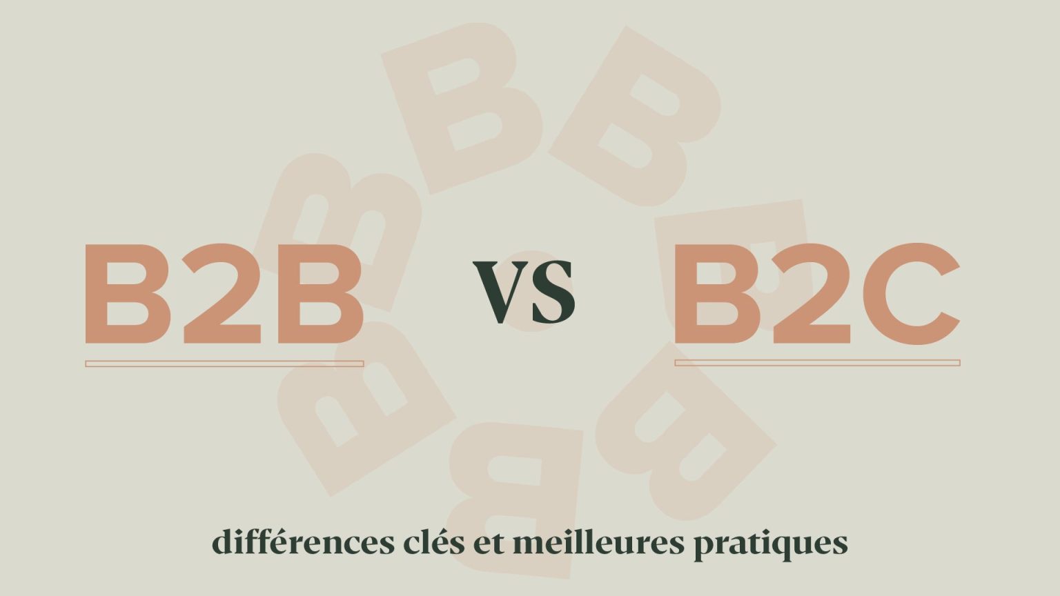 B2B et B2C